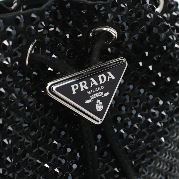 Prada with Black Handbag Branded Crystals - Picture 1 of 7